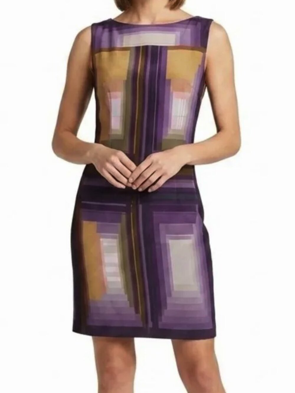 Guess by Marciano Silk Graphic Print Shift Dress- Sz. XS
